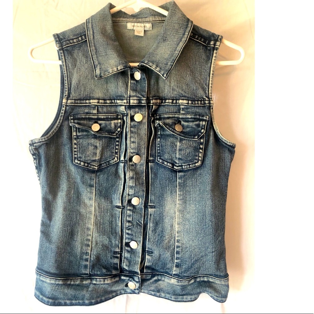 Denim Vest by Boston Proper